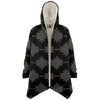One Tribe Lounge Black Fleece Winter Cloak Jacket