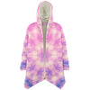 One Tribe Pink Kaleidoscope Lounge Fleece Winter Cloak Jacket