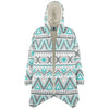 One Tribe Aztec Diamond Lounge Fleece Winter Cloak Jacket
