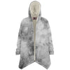 One Tribe Grey Tie Dye Lounge Fleece Winter Cloak Jacket