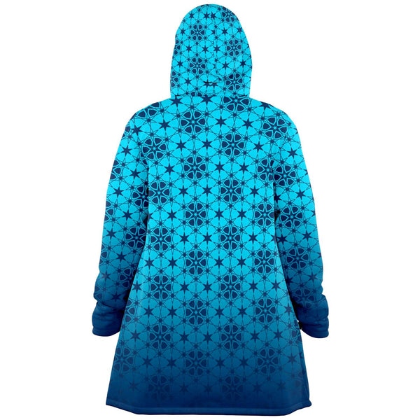 One Tribe Blue Snow Lounge Fleece Winter Cloak Jacket