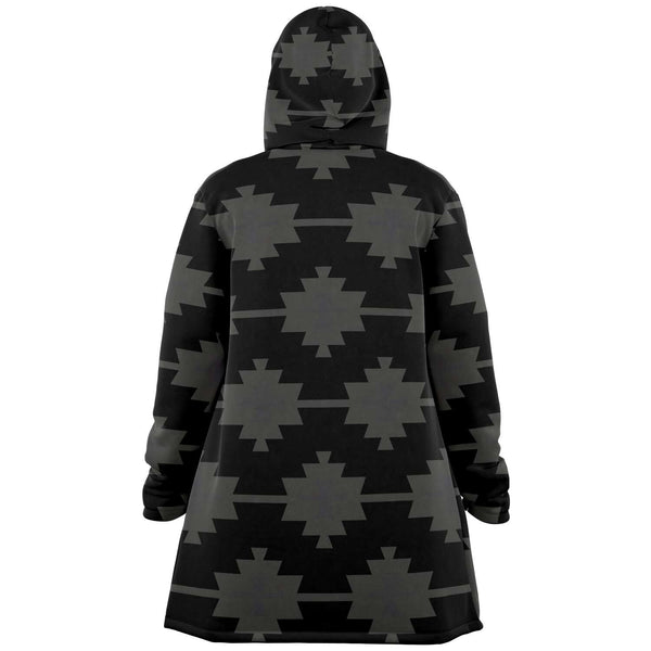 One Tribe Lounge Black Fleece Winter Cloak Jacket