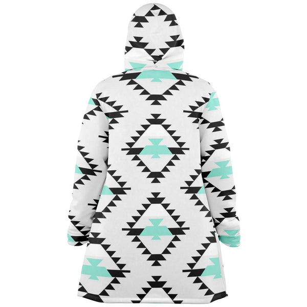 One Tribe Teal Lounge Fleece Winter Cloak Jacket