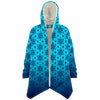 One Tribe Blue Snow Lounge Fleece Winter Cloak Jacket
