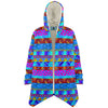 One Tribe Bright Tribe Lounge Fleece Winter Cloak Jacket