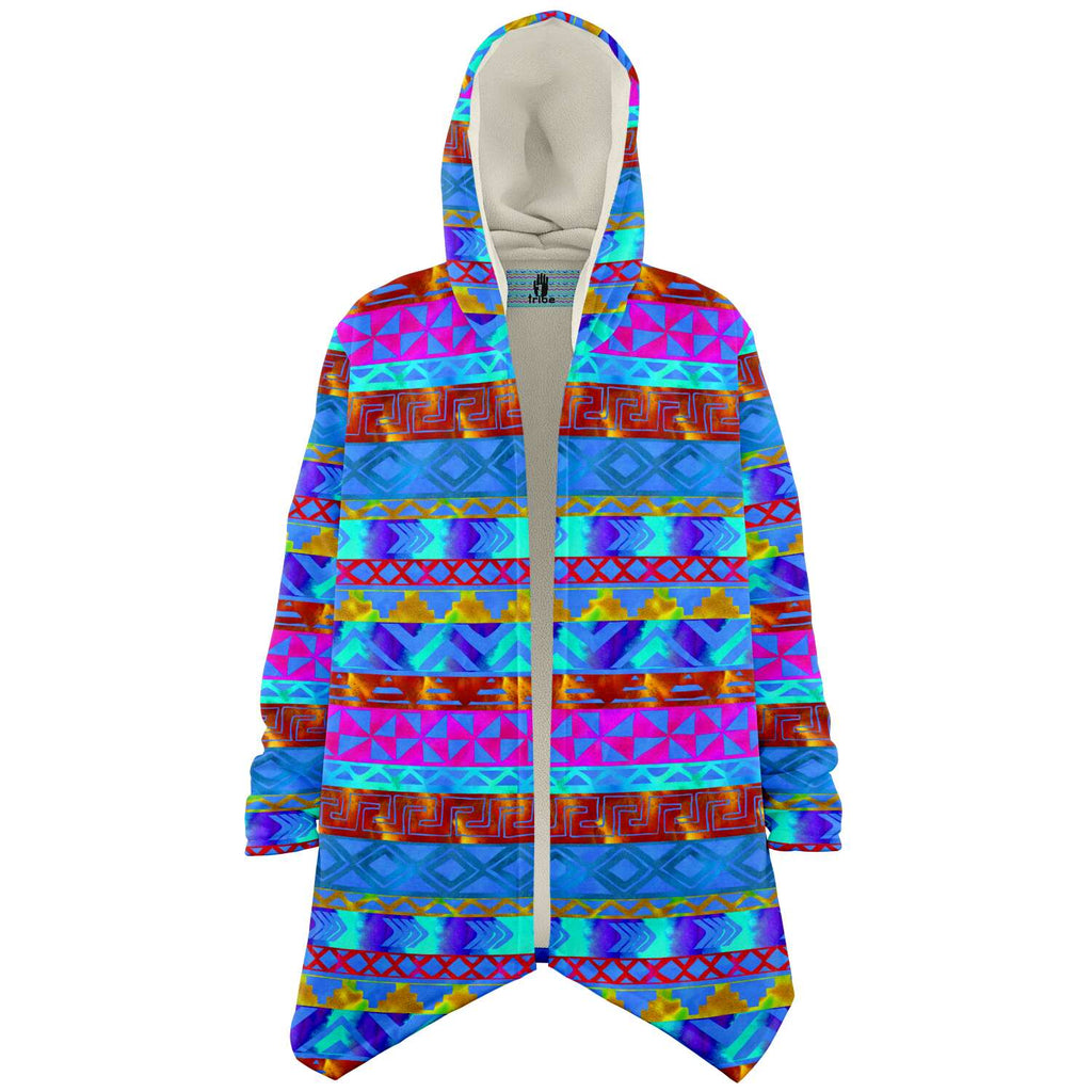 One Tribe Bright Tribe Lounge Fleece Winter Cloak Jacket
