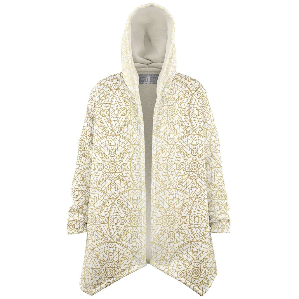 One Tribe Gold Royalty Lounge Fleece Winter Cloak Jacket